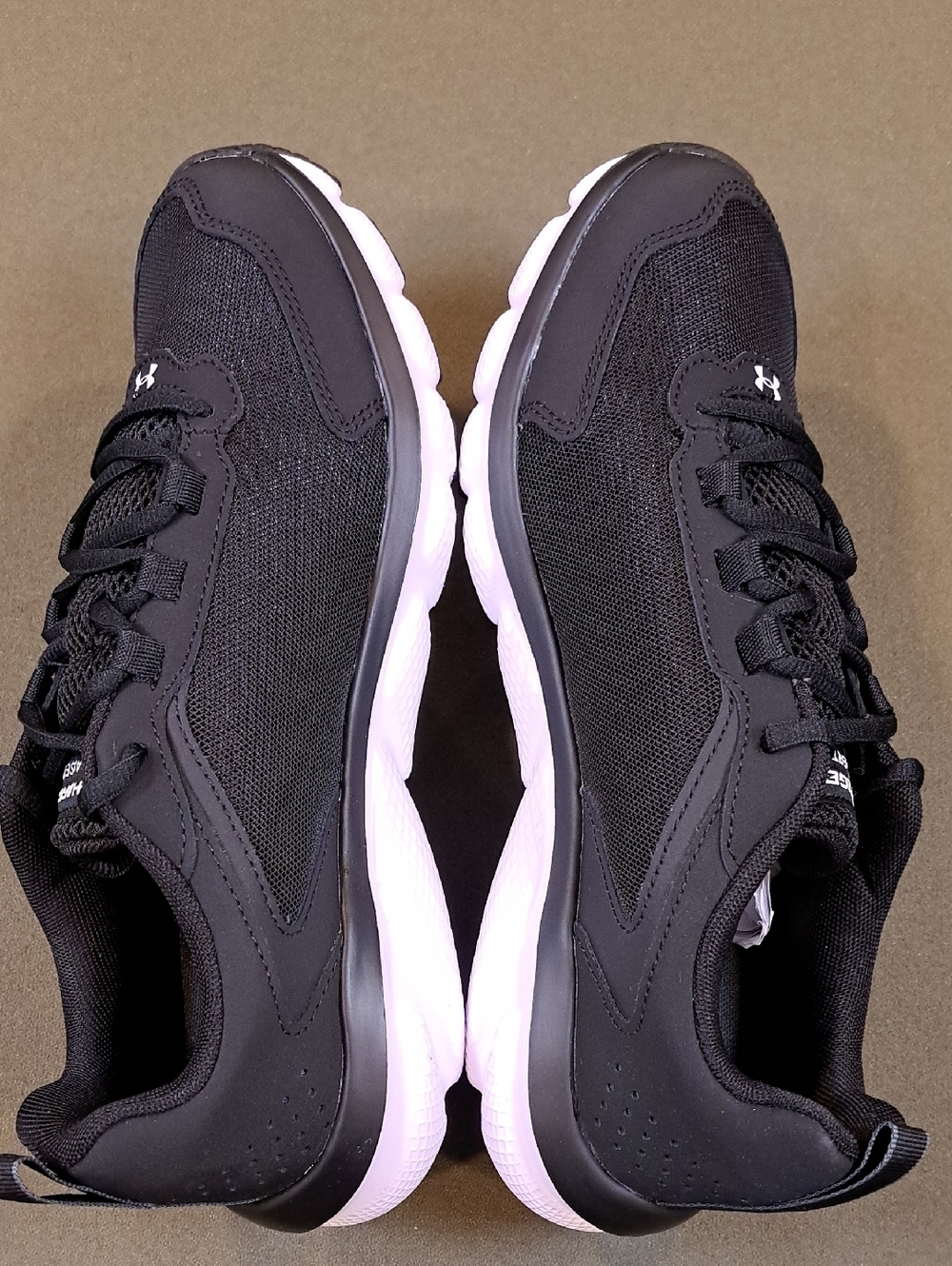 Under Armour Charged Assert 9 Running Shoes - Color: Black/White - Size: 9.5 - Picture 6 of 9